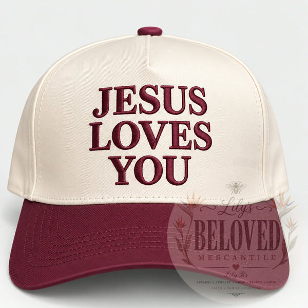 Jesus Loves You (Burgundy)